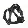 Adjustable Reflective Dog Harness — Black, Medium